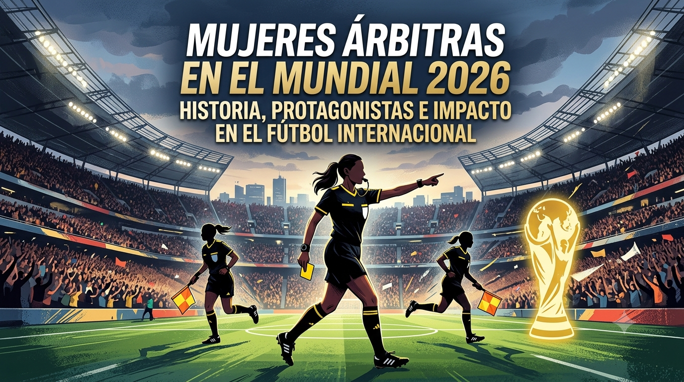 Imagen representativa de las mujeres arbitras que hicieron historia en el mundial 2026